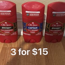 Three Old Spice Deodorant 