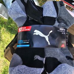 Pumas Socks Mens Size 8-11