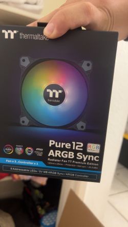 PC Fan Pure12 ARGB SYNC Radiator Fan TT Premium Fan Cooling.