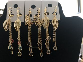 Aretes largos brasileños