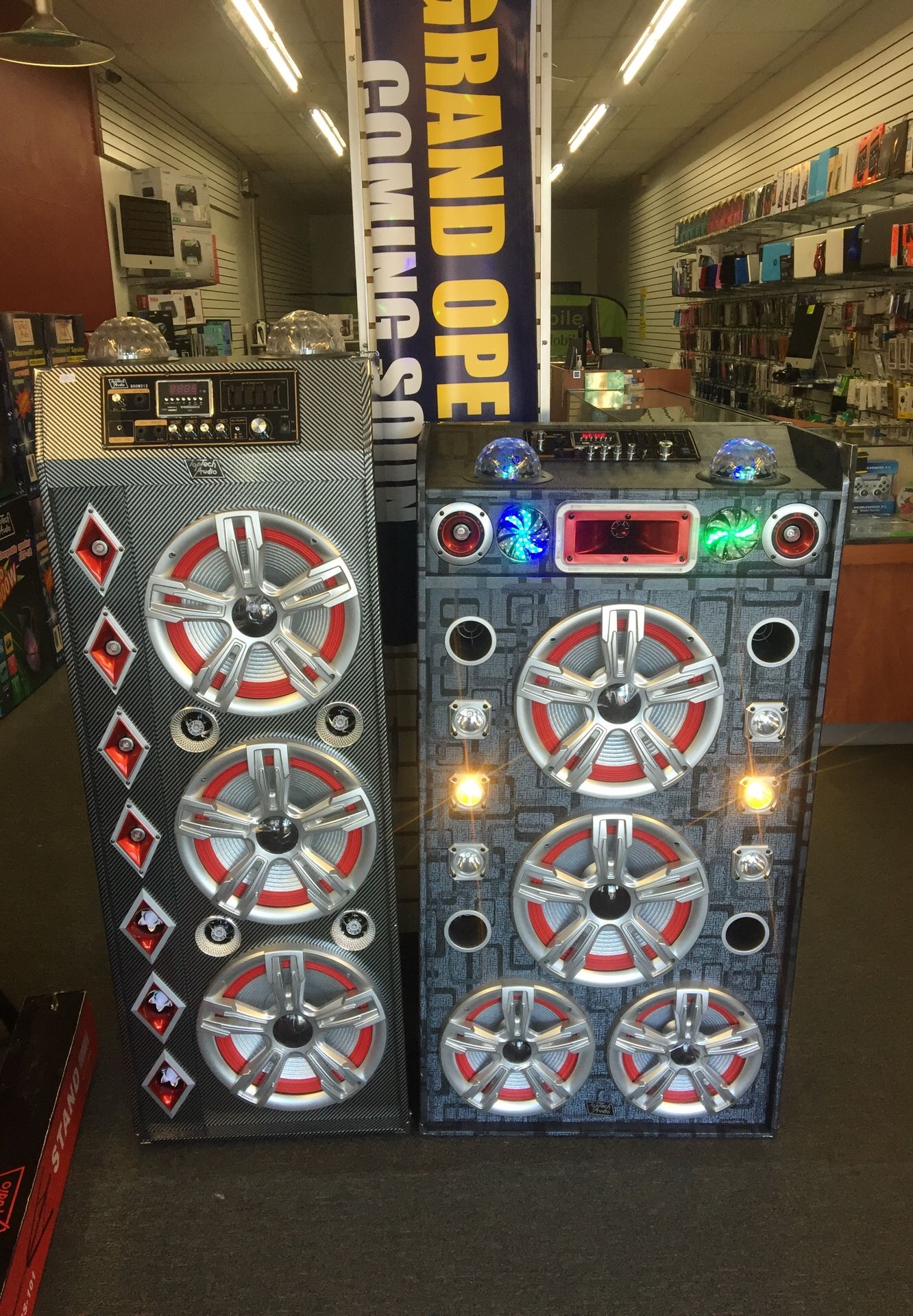 New speakers.