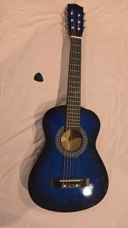 30" Guitar with Case for Kids/Girls/Boys Blue