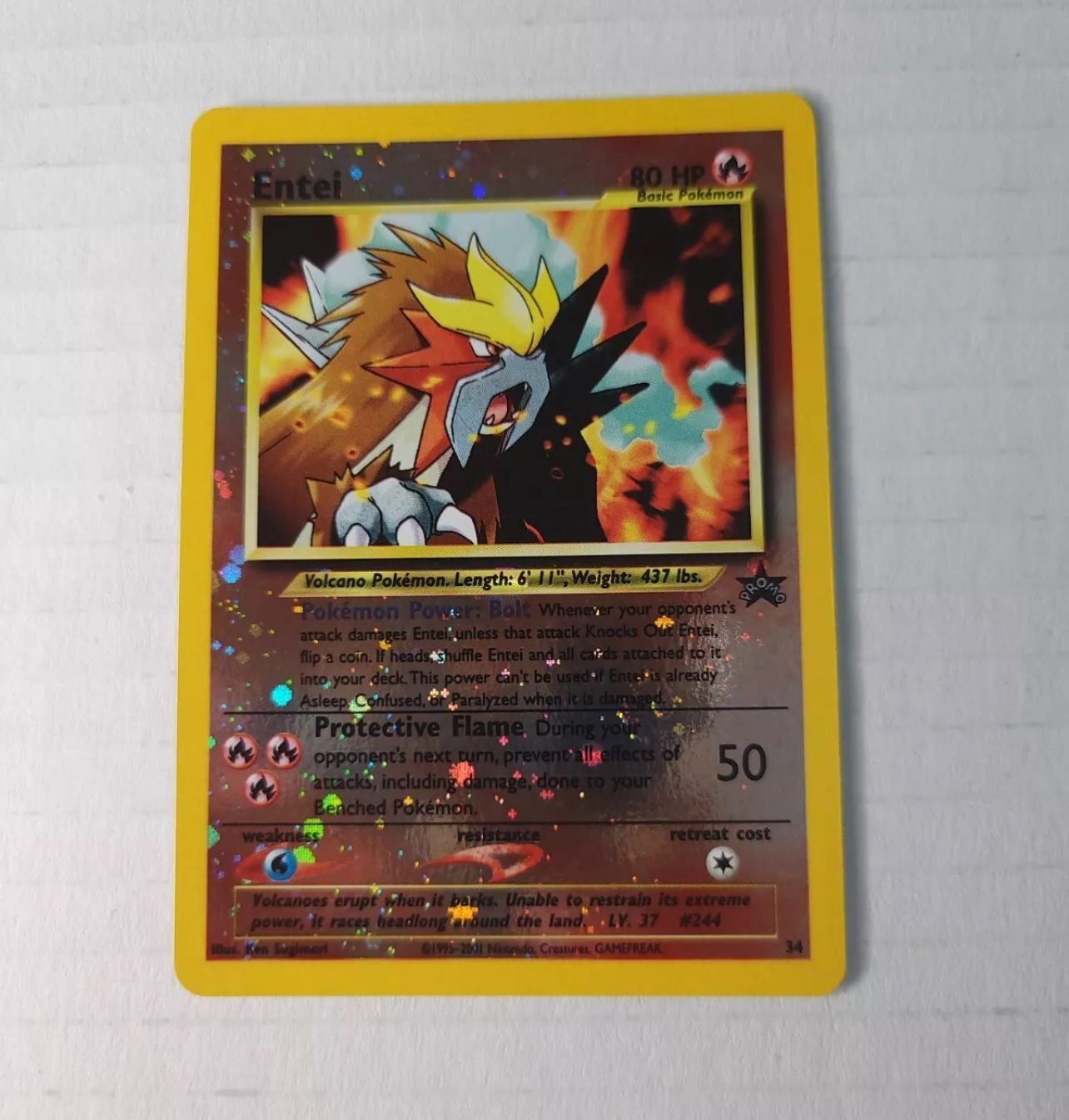 Entei Reverse Cosmo holo Promo 34