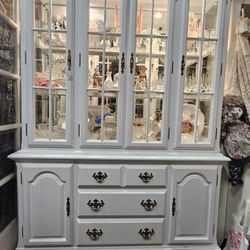 Lighted Two Piece Hutch