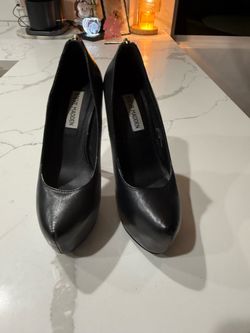 Steve Madden Black Platform Heels
