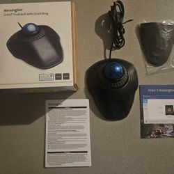 Kensington Orbit Trackball Mouse With Scroll Ring