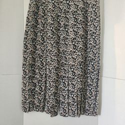 7th Avenue Design Studio New York & Co Skirt Size 10 Floral Print Fringe Bottom