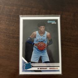 2019-20 Panini Donruss Rated Rookie #202 Ja Morant (RC) Grizzlies