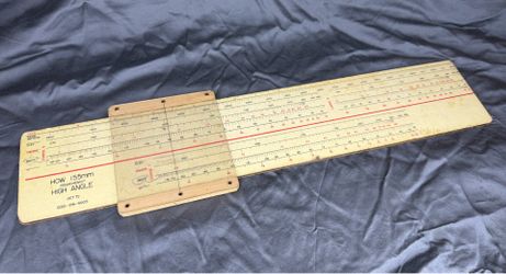 Vintage Felsenthal HOW 155mm High Angle Artillery Slide Rule Oct 1972 US Army