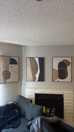 Set of 3 Abstract Wall Art Prints