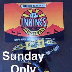 Sunday-Innings Festival- Sunday Only