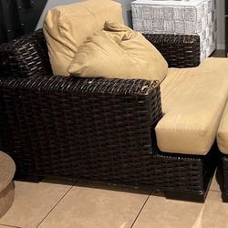 Ralph Lauren Rattan Chair 