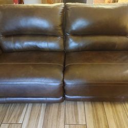 New Ashley Furniture Leather Power Recliner Set