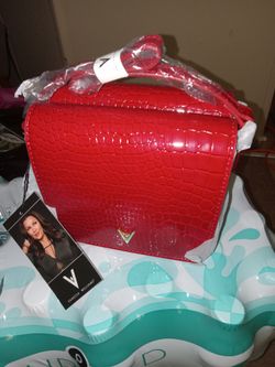 Double-sided Red Croc Purse from Vanessa Williams