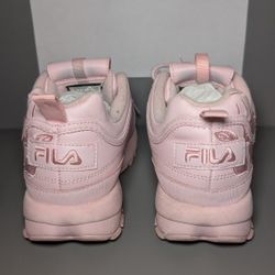 Fila Disruptor 2 Premium – Pink Floral Leather Sneakers – Women’s Size 9