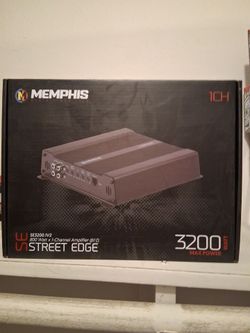 MEMPHIS 3200 WATTS MONOBLOCK 1 OHM STABLE BUILT IN CROSSOVER WITH BASS CONTROL CAR AMPLIFIER