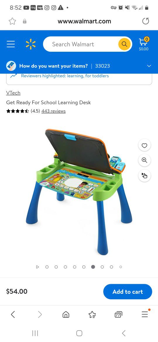 Kids Vtech Leatning Desk