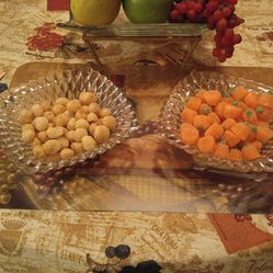 2 matching Candy dishes. 5.00