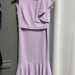 Lilac Color 2 Piece Skirt And Top Set