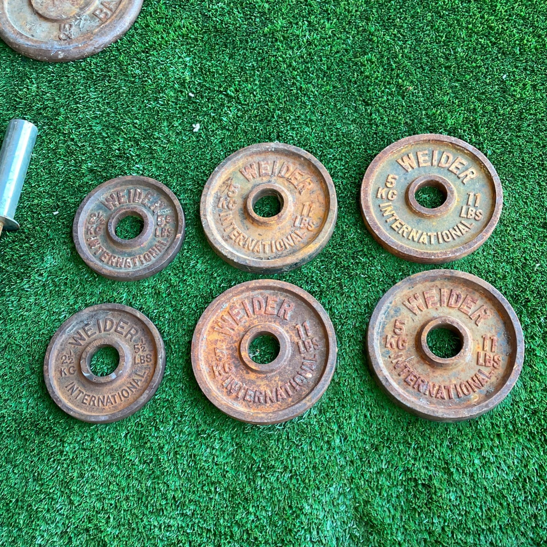 Vintage Weider International Weight Plates