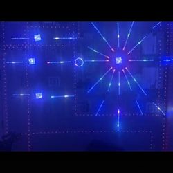 led multicolor big size card 