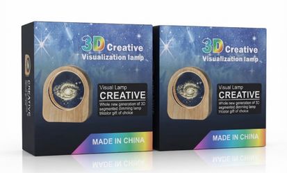 Galaxy Lamp 3D Creative Visualization