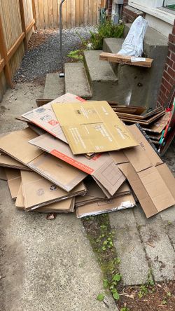 Moving boxes free come get it