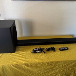 Samsung HW-Q6T Soundbar with Bluethooth HDMI/Opital Input with Wireless Subwoofer and Remote