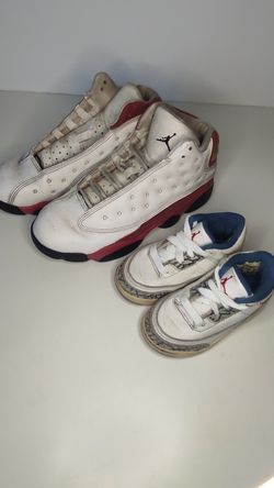 Jordan 13 And Jordan 3 Cement Shoes