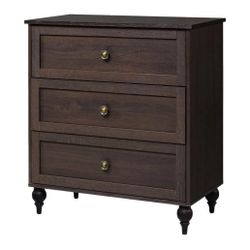 Wellington Brownish Grey 3-Drawer Chest of Drawers