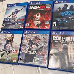 PS4 games 5 each. Take em all for 20