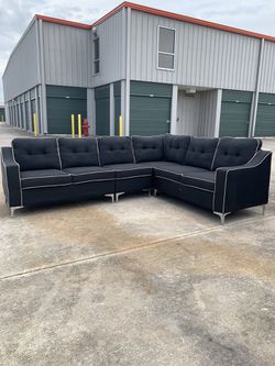 Navy blue sectional sofa
