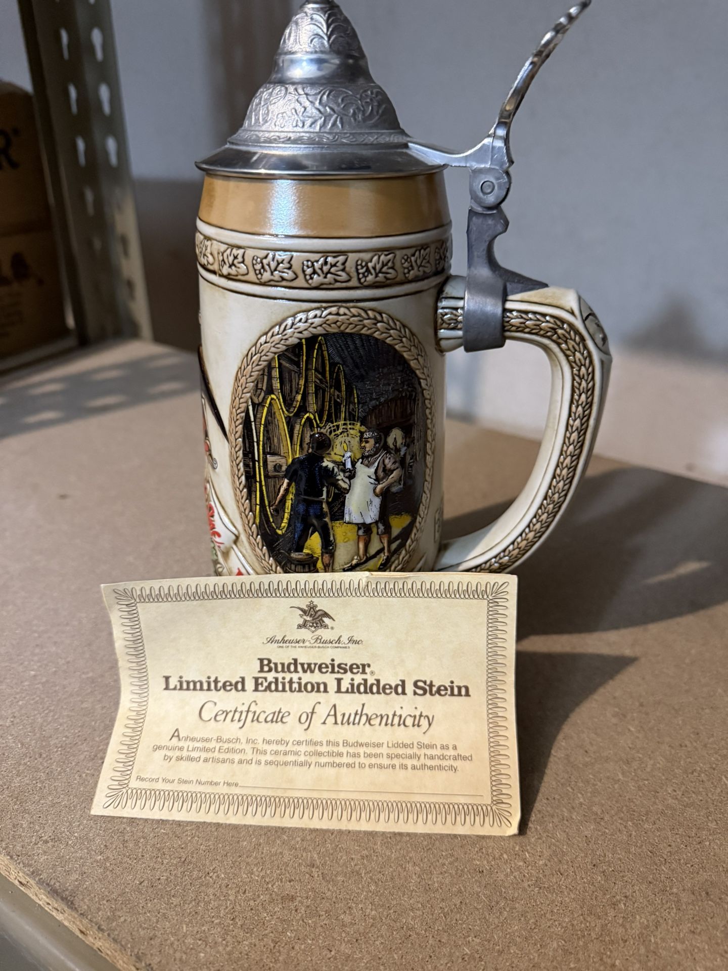 Budweiser beer stein