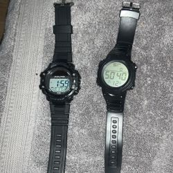 Watches Digital Solar Lithium Water resistant Color Black Works Great 