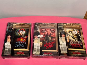 Rare and VHTF NEW sealed! Elvira Thriller Video VHS Lot of 3