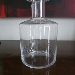 Clear Glass Bottle Vase - Modern Scandinavian Design