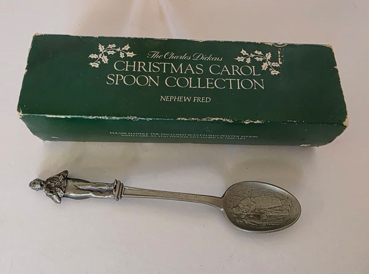 Charles Dickens Christmas Carol Spoon Collection Pewter Spoon
