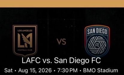 LAFC Vs San Diego FC