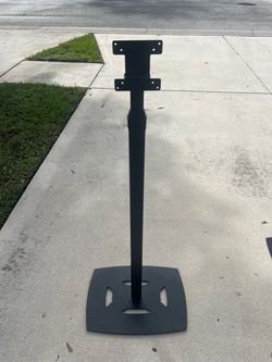Black Floor Stand with VESA Mount Bracket