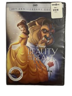 Beauty and the Beast 25th Anniversary DVD Disney - New Sealed