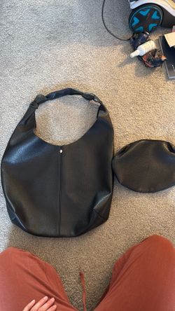 Anthropologie Leather Bag and Pouch