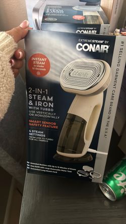 Corner number two and one steam and iron with turbo