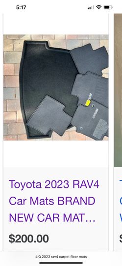 RAV4 2023 Mats 