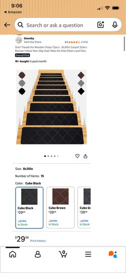 Stair treads/carpet for steps