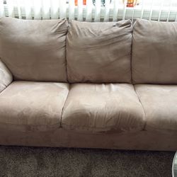 Taupe Couch And Loveseat