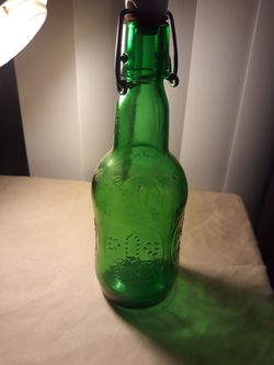 Vintage green bottle