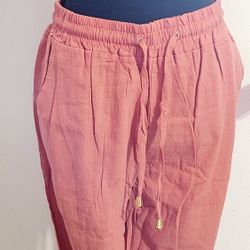 Women Small Brown/orange Wide Leg Pants.