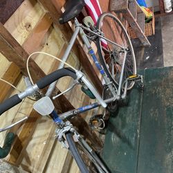 vintage Raleigh road bicycle with an Avocet saddle.
