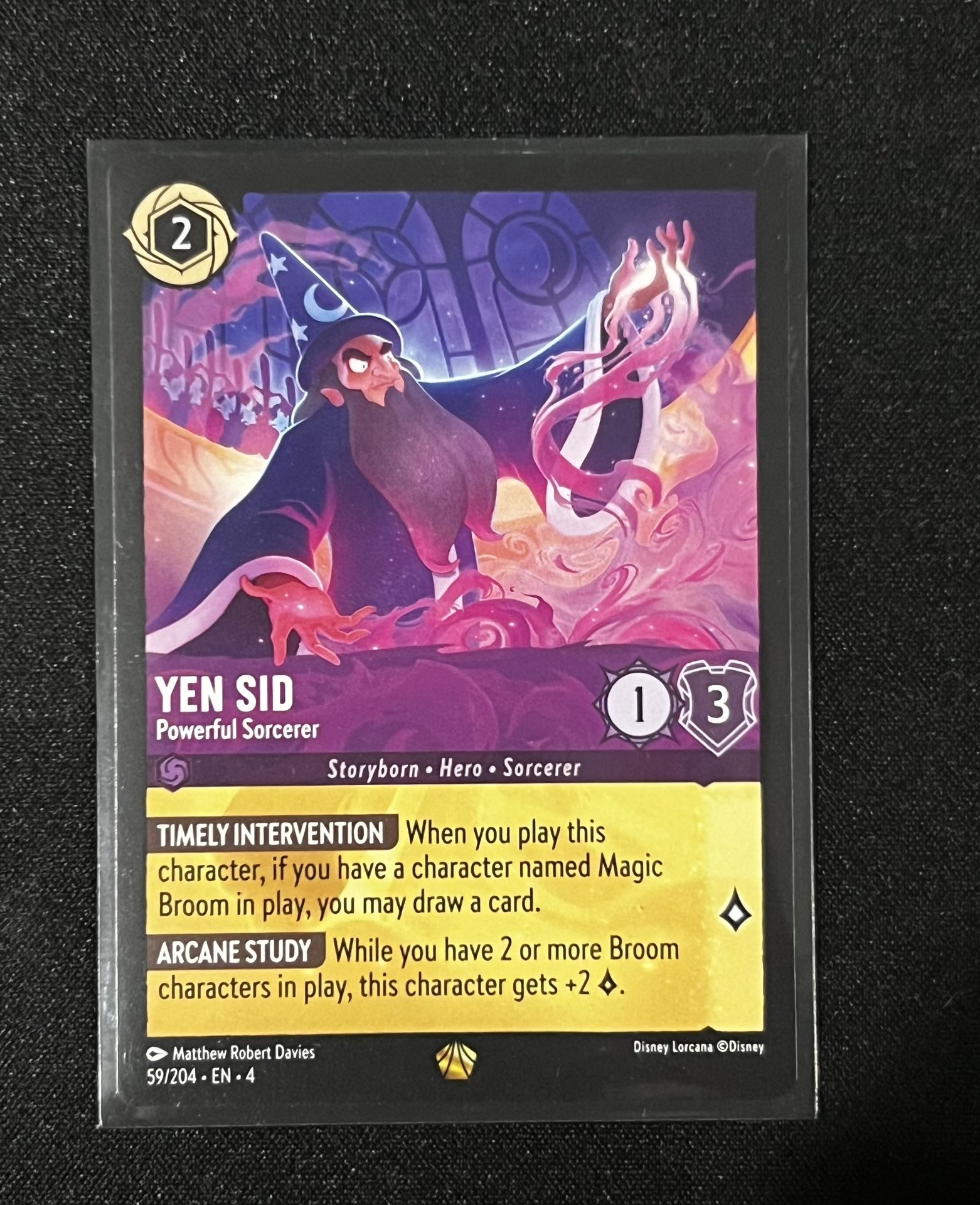 Disney Lorcana - Ursula's Return - Yen Sid - Powerful Sorcerer  59/204 - Non foil