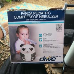 Panda Pediatric Compressor Nebulizer With Disposable Neb Kit All Accessories 